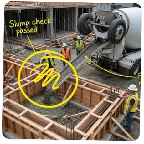 Construction progress captured during a jobsite walkthrough